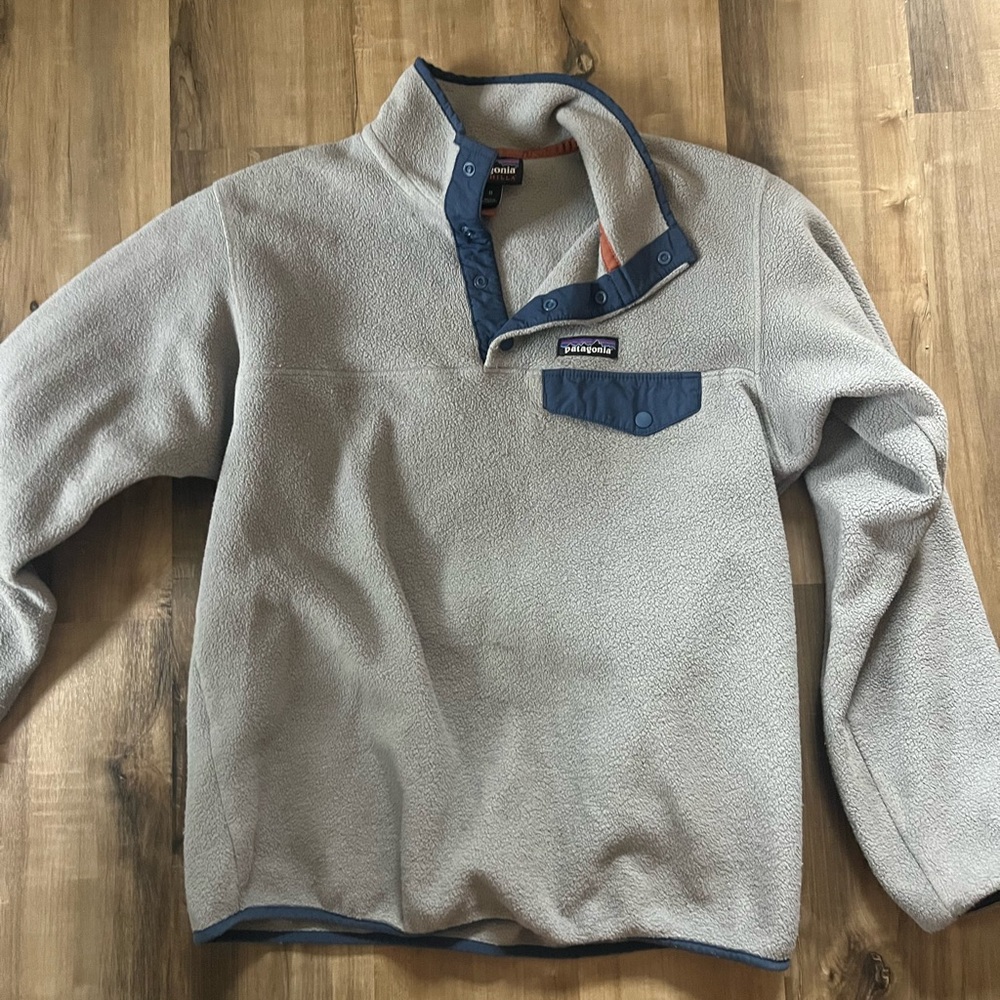 Patagonia Gray Fleece synchilla Pullover